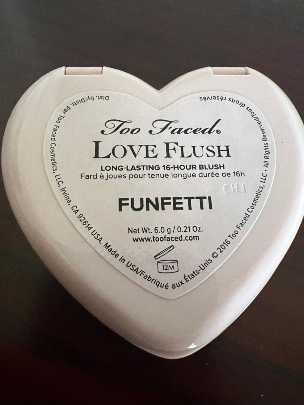Too Faced Love Flush Blush Compact in Funfetti & Brush - Picture 5 of 5